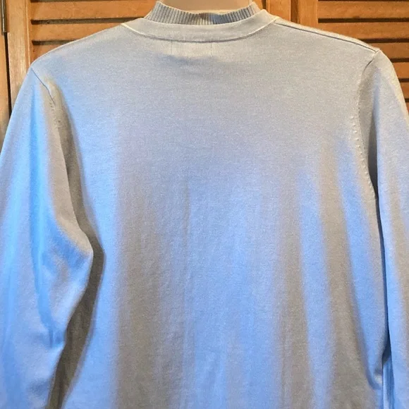 Vintage Van Heusen Powder Blue & White Cardigan Set - Picture 12 of 16